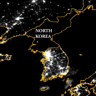 Satellite images can be used to see the expansion of agriculture in North Korea.