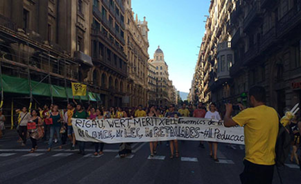 Activists in Barcelona