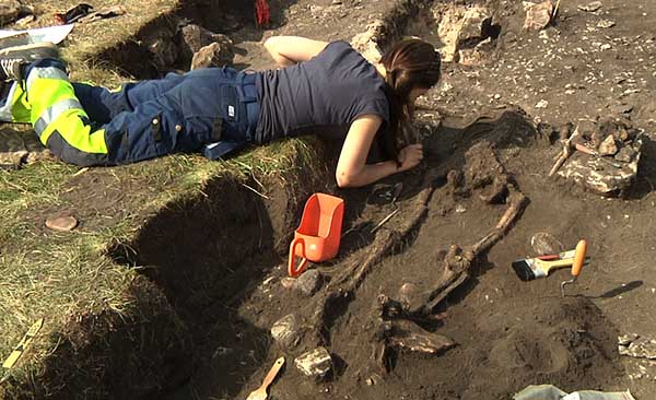 The Excavation site at Sandbyborg